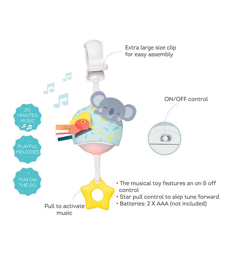 Μουσικό κρεμαστό παιχνίδι καροτσιού TAF TOYS Musical Koala